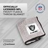 Northwest NFL Silk Touch Sherpa Throw Blanket - Soft & Fluffy - Great for Gamedays - 60" x 50" - Experience Ultimate Comfort (Las Vegas Raiders - Black) view 3