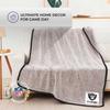 Northwest NFL Silk Touch Sherpa Throw Blanket - Soft & Fluffy - Great for Gamedays - 60" x 50" - Experience Ultimate Comfort (Las Vegas Raiders - Black) view 4