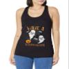 Star Wars Trooper Ghosts Goulactic Halloween Juniors Racerback Tank, Black, X-Large view 1