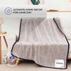 Northwest NFL Silk Touch Sherpa Throw Blanket - Soft & Fluffy - Great for Gamedays - 60" x 50" - Experience Ultimate Comfort (New England Patriots - Navy) view 4