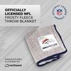 Northwest NFL Silk Touch Sherpa Throw Blanket - Soft & Fluffy - Great for Gamedays - 60" x 50" - Experience Ultimate Comfort (Denver Broncos - Navy) view 3