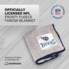 Northwest NFL Silk Touch Sherpa Throw Blanket - Soft & Fluffy - Great for Gamedays - 60" x 50" - Experience Ultimate Comfort (Tennessee Titans - Navy) view 3