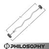 Philosophy Gym Rubber Fixed Barbell, 20 LB Pre-Loaded Weight EZ Curl Bar for Strength Training & Weightlifting view 4
