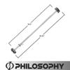 Philosophy Gym Rubber Fixed Barbell, 10 LB Pre-Loaded Weight Straight Bar for Strength Training & Weightlifting view 4