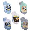 Bluey Kids No Show Socks, Blue, Small view 1