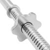 Philosophy Gym 1" Standard Weightlifting Barbell - Threaded EZ Curl Bar with Star Collars view 2