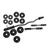 Ader Black Olympic 2'' Hollow Bar Kit w/Black Plates (4 x 1.25+2.5+5lb = 35lb Total) view 1