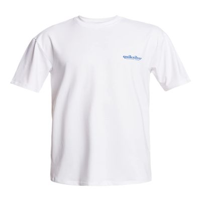 Quiksilver Men's Standard Mix Ss Short Sleeve Surf Tee Rashguard, Snow White, M
