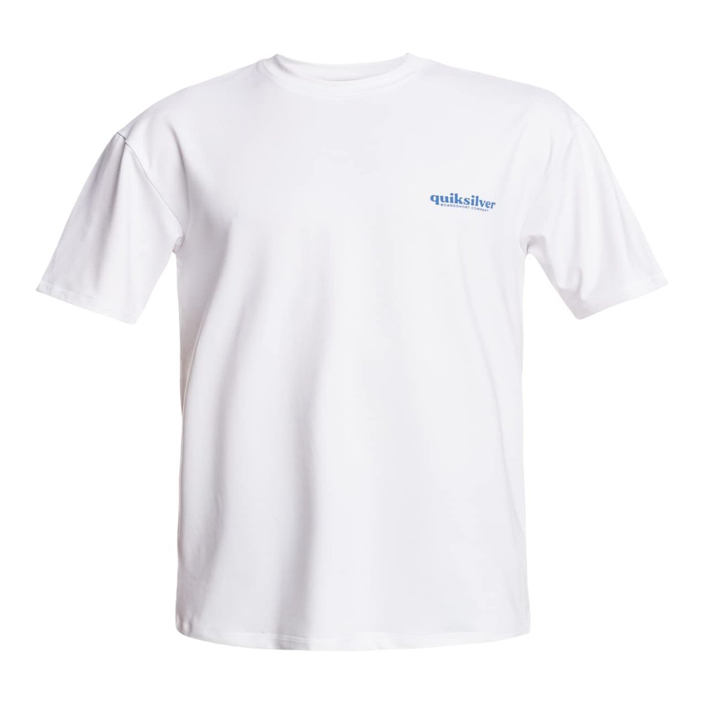 Quiksilver Men's Standard Mix Ss Short Sleeve Surf Tee Rashguard, Snow White, M