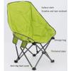 Folding Camping Chair,Lightweight Folding Chair,Can Bear 240 Pounds Portable Chair with Storage Bag,Camping,Picnic,Fishing view 3