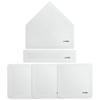 Cannon Sports Throwdown Base Set - 5pc Durable Rubber Home Plate, Pitcher's Mound & 3 Bases  Indoor Outdoor Base Set Perfect for Baseball, Softball, Kickball, Backyard Practice (White) view 1