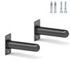 SYL Fitness Wall Mounted Weight Plate Holder, Fit 2 inch Olympic Weight Plates, Scratch Resistant Surface (2" Plates2 pack) view 1