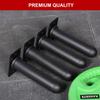 SYL Fitness Wall Mounted Weight Plate Holder, Fit 2 inch Olympic Weight Plates, Scratch Resistant Surface (2" Plates2 pack) view 2