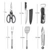 Camping Cookware Storage Bag - Camping Cooking Utensils Set Bag Portable Camping Tool Suitable for Knife, Fork, Spoon, Chopping Board, Chef's Knife,Kitchenware Storage view 2
