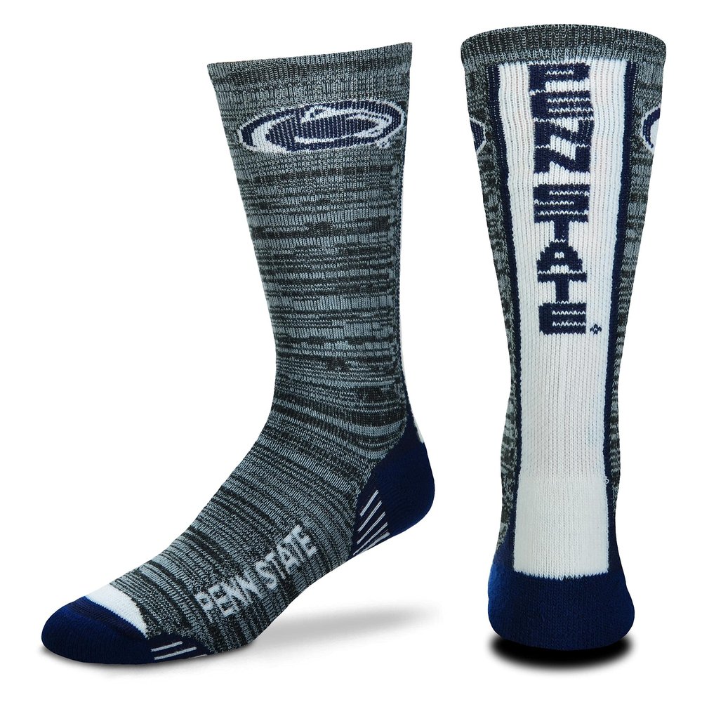 For Bare Feet NCAA Mens Team Vortex RMC Crew Socks-Penn State-Large (10-13)