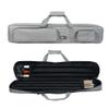 GSE Games & Sports Expert 3x4 Soft Pool Cue Case Billiard Pool Stick Carrying Bag- Holds 3 Butts and 4 Shafts, Billiard Cue Cases, Billiards Accessories (Grey) view 1
