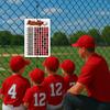 Jacer Products Line Up Board for Baseball Softball | Athlete Tough Aluminum Board | Reliable Hook and Loop Positions That Won't Get Lost | Includes Twelve Name Plates for All Players on The Team view 3