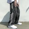 DIYAGO MEN Loose Fit Straight Jeans Wide Leg Loose Fit Casual Teen Vintage Streetwear Hip Hop Trendy Jeans Pant Fashion Designer Long Length Trouser, Black, X-Large view 2