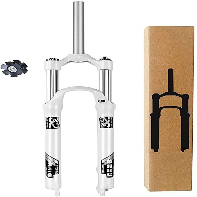 LYYCX Suspension Fork 26/27.5/29 Inch,1-1/8" Straight Tube Aluminum Alloy 9mm QR Mechanical Spring Front Fork Travel 105mm (Size : 27.5 inches)