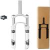 LYYCX Suspension Fork 26/27.5/29 Inch,1-1/8" Straight Tube Aluminum Alloy 9mm QR Mechanical Spring Front Fork Travel 105mm (Size : 27.5 inches) view 1