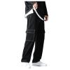 DIYAGO Baggy Jeans Mens Straight Wide Leg Casual Teen Vintage Streetwear Hip Hop Trendy Denim Pant Fashion Designer Long Length Trouser, 4-black view 1
