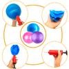 MOMPLUS Exercise Pilates Mini Yoga Balls Barre Small for Home Stability Squishy Training Physical Therapy Improves Balance with Pump(Pink, 6 Inch) view 4
