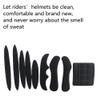 2 Set Helmet Padding Kit Bike Helmet Pad Universal Foam Pads for Bike Motorcycle Cycling Helmet, black, QXDAITI-12 view 2