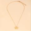 Caiyao You Are My Sunshine 14K Gold Plated Golden Sunflower Pendant Necklace Lightweight Solid Yellow Flower Daisy Chain Necklace for Women Graduation Birthday Jewelry Gifts-Gold view 4