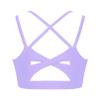 easyforever Kids Girls Athletic Sport Bra Strappy Back Vest Crop Top Tanks for Gym Workout Dance Gymnastics Purple C 14 view 2