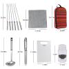 Camping Cookware Storage Bag - Camping Cooking Utensils Set Bag Camping Tool Portable Storage Bag Suitable for Knife, Fork, Spoon, Chopping Board, Chef's Knife,Kitchenware Storage view 3