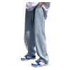 DIYAGO MEN Loose Fit Straight Jeans Wide Leg Baggy Casual Teen Vintage Streetwear Hip Hop Trendy Jeans Pant Stylish Designer Long Length Trouser, XX-Large view 1