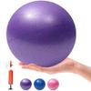 MOMPLUS 6 Inch Exercise Pilates Mini Yoga Balls Barre for Home Stability Squishy Training Physical Therapy Improves Balance Core Strength Comes with Pump(Purple, 6 Inch) view 1