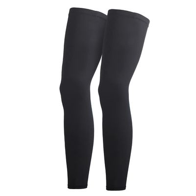 One Pair Compression Full Length Leg Sleeves Unisex Run Basketball Black-M