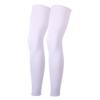 One Pair Compression Full Length Leg Sleeve Unisex Run Basketball White-XXL view 1