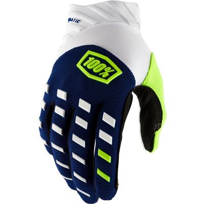 100% AIRMATIC Glove - Navy/White - MD