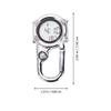 ZOVEDAIUG Clip on Digital Quartz Carabiner Watch, Waterproof and Shockproof Pocket Watch with Alarm Clock, Date, Week (Red) view 4