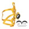 X AUTOHAUX Double Side Bicycle Water Coffee Drink Cup Bottle Holder Cages Carrier Rack with Base Gold Tone for Mountain Road Bike Motorcycle view 1