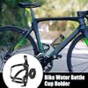 X AUTOHAUX Double Side Bicycle Water Coffee Drink Cup Bottle Holder Cages Carrier Rack with Base Black for Mountain Road Bike Motorcycle view 2