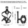 X AUTOHAUX Double Side Bicycle Water Coffee Drink Cup Bottle Holder Cages Carrier Rack with Base Black for Mountain Road Bike Motorcycle view 4