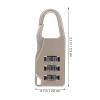 EXCEART 4 Digit Lock Mini Locks 6pcs 3 Digit Hanging Luggage s Mini Cipher for Backpack Drawers Suitcase Baggage er s Jewelry Box Password Pad view 4