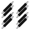 Century Star Elastic Mitten Clips for Toddlers Glove Clips for Kids Babys Adults Winter Boys Girls Mitten Clips 4 Pairs Black One Size view 1