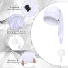 Geyoga 2 Pcs Men Silk Night Sleeping Cap Adjustable Drawstring Night Sleeping Cap with Pom Ball for Daily Use(White,Milk Fiber) view 3