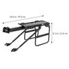 Bike Rear Holder Aluminum Alloy Cargo Basket Heavy Duty Easy to Attach view 3