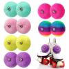 PAMASE Roller Skates Pom Poms for Girls Women - 6Pairs Fluffy Colorful Pompom Puff Balls with Bells Shoelace Quad Skate Ice Skate Accessories Can Tie On Anything, Cute Gifts for Kids view 1