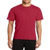 JustBlanks Mens Short Sleeves Regular Fit Casual Workout Performance Blend T-Shirt - Red - L view 1
