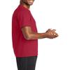 JustBlanks Mens Short Sleeves Regular Fit Casual Workout Performance Blend T-Shirt - Red - L view 3
