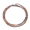 A&M Natural Multi-Moonstone Faceted Rondelle 925 Sterling Silver Lobster Clasp Handmade Necklace Healing Moonstone Beaded Gemstone Necklace Beautiful Minimalist Beaded Necklace Jewelry For Gift, Yoga view 1