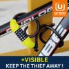 Urban Unisex's UR454M Bike Lock with Combination Flexible Steel Cable 12, 120cm with Security Code Anti-Theft Bicycle Resistant Compact Easy Transport, Black view 2