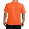 JustBlanks Mens Crew T-Shirt Performance Tee Work Out Shirt for Men Short Sleeve T-Shirt for Men - Neon Orange - L view 3
