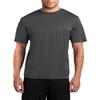 JustBlanks Mens Crew T-Shirt Performance Tee Work Out Shirt for Men Short Sleeve T-Shirt for Men - Charcoal - S view 1